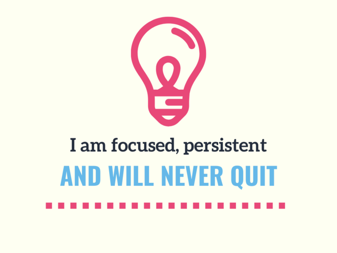 Affirmations, inspiration, energy and written statements of intent