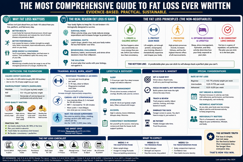 The Most Comprehensive Practical Guide to Fat Loss Ever Written