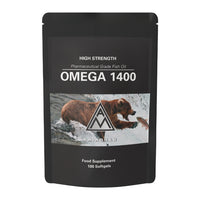 Omega 1400 - High-Strength Omega-3 Fish Oil 1400mg (100 Softgel Capsules)