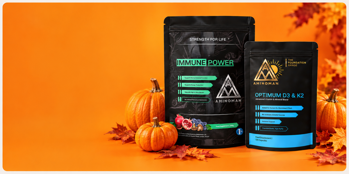 Immune Power and Optimum D3 & K2 with autumn pumpkins