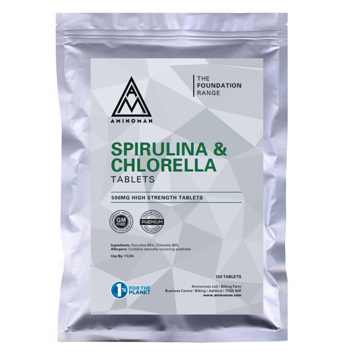 Organic Spirulina & Chlorella tablets with nutrient-dense algae support, plant-based protein, antioxidants, and flexible dosing. 120 per pack. Spirulina Tablets.